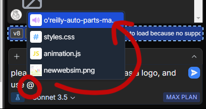 Asset Reference Selection